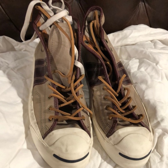 Jack Purcell Leather High Top Shoe Size 13